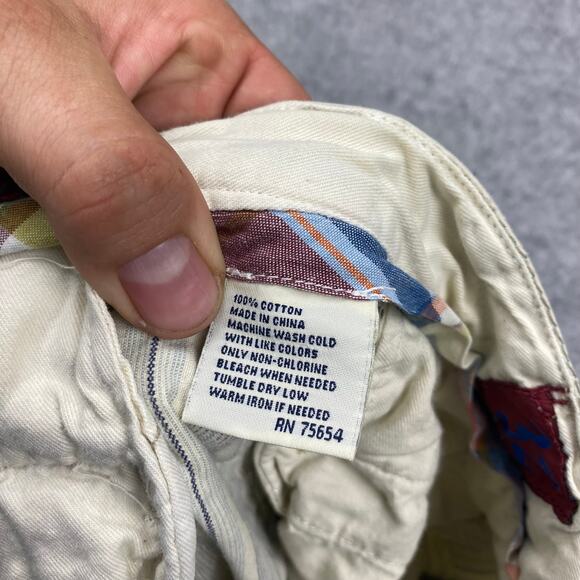 Abercrombie & Fitch shorts men’s 30‎ vintage white stripe retro Y2K adjustable - Picture 11 of 16